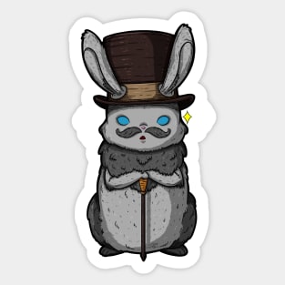 Top Hat Bunny Sticker